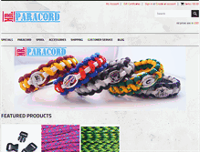 Tablet Screenshot of mrparacord.com